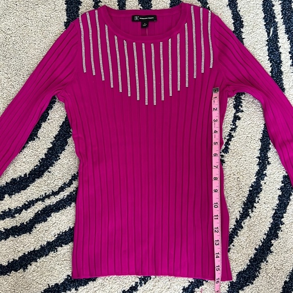 🆕 International Conceps, Rhinestone Sweater, Small - Picture 4 of 6
